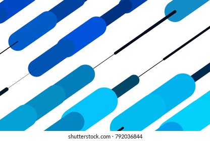 Light BLUE vector template with repeated sticks. Modern geometrical abstract illustration with staves. Smart design for your business advert.