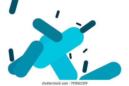 Light BLUE vector template with repeated sticks. Glitter abstract illustration with colored sticks. Best design for your ad, poster, banner.