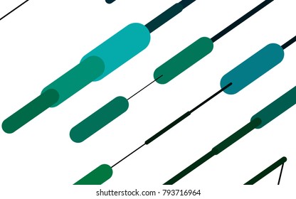 Light BLUE vector template with repeated sticks. Modern geometrical abstract illustration with staves. The pattern can be used for medical ad, booklets, leaflets