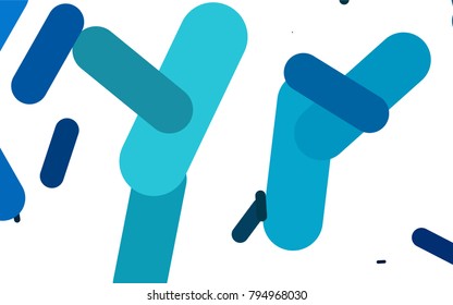 Light BLUE vector template with repeated sticks. Blurred decorative design in simple style with lines. The pattern can be used as ads, poster, banner for medicine.