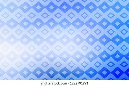 Light BLUE vector template with rhombus. Illustration with set of colorful rectangles. Modern template for your landing page.