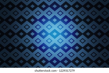 Light BLUE vector template with rhombus. Glitter abstract illustration with rectangular shapes. Pattern for busines ad, booklets, leaflets