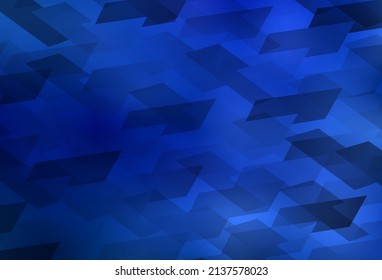 Plantilla de vector BLUE claro con rhombus. Ilustración con un conjunto de rectángulos coloridos. Plantilla moderna para su página de inicio.