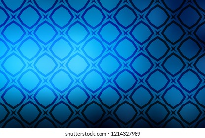 Light BLUE vector template with sky stars. Decorative illustration with stars on abstract template. Pattern for new year ad, booklets.