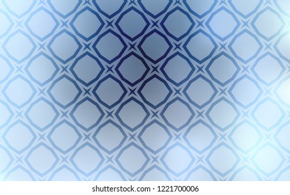 Light BLUE vector template with sky stars. Modern geometrical abstract illustration with stars. Template for sell phone backgrounds.
