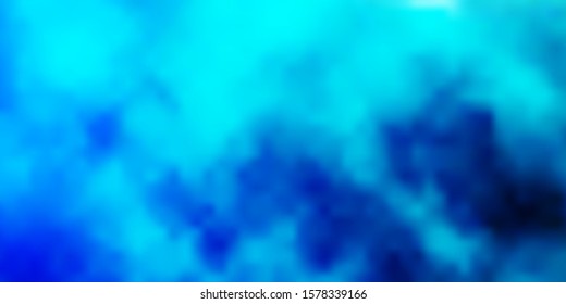 Light BLUE vector template with sky, clouds. Gradient illustration with colorful sky, clouds. Colorful pattern for appdesign.