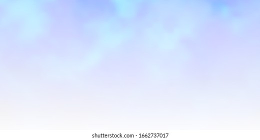Light BLUE vector template with sky, clouds. Gradient illustration with colorful sky, clouds. Template for landing pages.