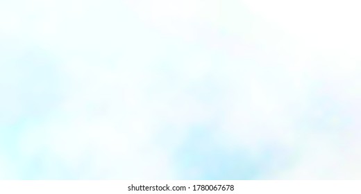 Light BLUE vector template with sky, clouds. Colorful illustration with abstract gradient clouds. Colorful pattern for appdesign.