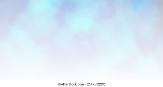 Light BLUE vector template with sky, clouds. Colorful illustration with abstract gradient clouds. Template for websites.