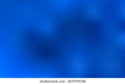 Light BLUE vector template with space stars. Modern abstract illustration with Big Dipper stars. Pattern for futuristic ad, booklets.