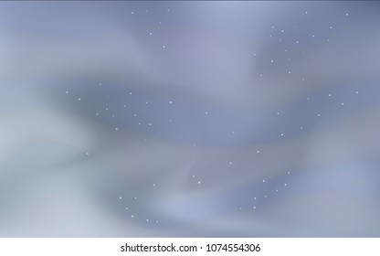 Light BLUE vector template with space stars. Space stars on blurred abstract background with gradient. Smart design for your business advert.