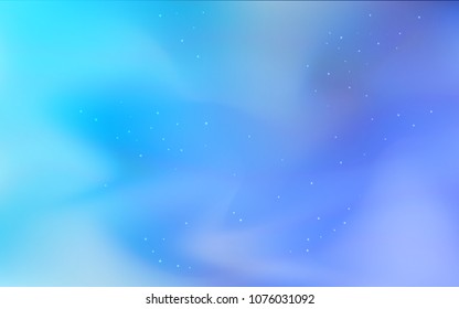Light BLUE vector template with space stars. Shining colored illustration with bright astronomical stars. Pattern for astrology websites.