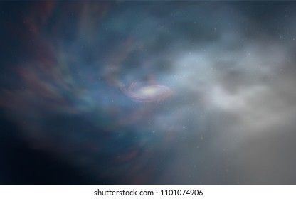 Light BLUE vector template with space stars. Modern abstract illustration with Big Dipper stars. Smart design for your business advert.