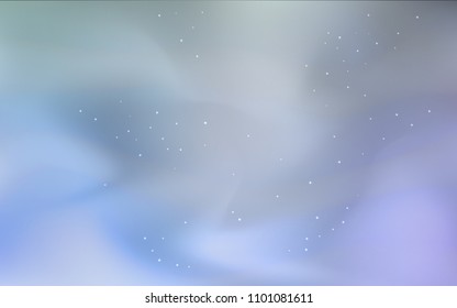 Light BLUE vector template with space stars. Modern abstract illustration with Big Dipper stars. Pattern for astronomy websites.