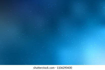 Light BLUE vector template with space stars. Modern abstract illustration with Big Dipper stars. Pattern for astrology websites.