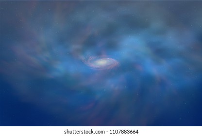 Light BLUE vector template with space stars. Modern abstract illustration with Big Dipper stars. Pattern for astrology websites.