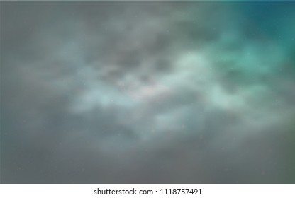 Light BLUE vector template with space stars. Blurred decorative design in simple style with galaxy stars. Smart design for your business advert.