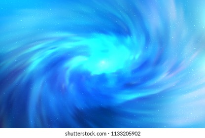 Light BLUE vector template with space stars. Modern abstract illustration with Big Dipper stars. Pattern for astronomy websites.