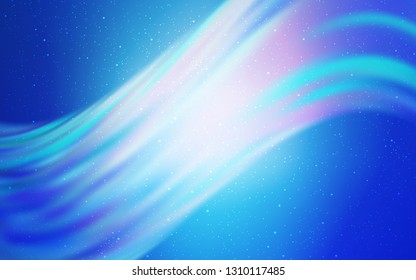 Light BLUE vector template with space stars. Modern abstract illustration with Big Dipper stars. Pattern for astronomy websites.