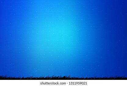 Light BLUE vector template with space stars. Modern abstract illustration with Big Dipper stars. Template for cosmic backgrounds.