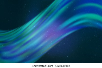 Light BLUE vector template with space stars. Modern abstract illustration with Big Dipper stars. Template for cosmic backgrounds.