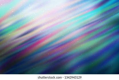 Light BLUE vector template with space stars. Modern abstract illustration with Big Dipper stars. Pattern for astrology websites.