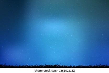 Light BLUE vector template with space stars. Modern abstract illustration with Big Dipper stars. Pattern for astronomy websites.