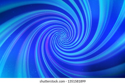 Light BLUE vector template with space stars. Shining illustration with sky stars on abstract template. Smart design for your business advert.