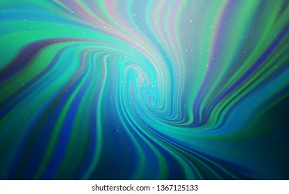 Light BLUE vector template with space stars. Space stars on blurred abstract background with gradient. Pattern for astronomy websites.