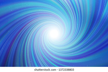 Light BLUE vector template with space stars. Blurred decorative design in simple style with galaxy stars. Smart design for your business advert.
