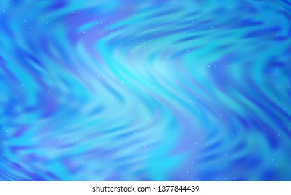 Light BLUE vector template with space stars. Modern abstract illustration with Big Dipper stars. Template for cosmic backgrounds.
