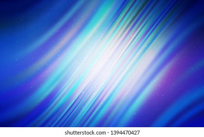 Light BLUE vector template with space stars. Modern abstract illustration with Big Dipper stars. Best design for your ad, poster, banner.