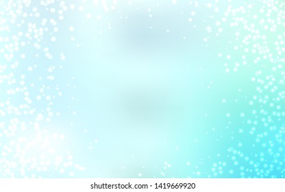 Light BLUE vector template with space stars. Shining illustration with sky stars on abstract template. Smart design for your business advert.