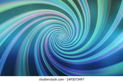 Light BLUE vector template with space stars. Blurred decorative design in simple style with galaxy stars. Pattern for astronomy websites.