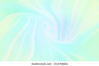 Light BLUE vector template with space stars. Glitter abstract illustration with colorful cosmic stars. Pattern for astrology websites.