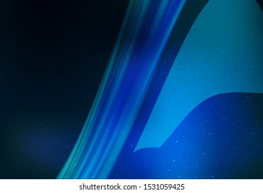 Light BLUE vector template with space stars. Space stars on blurred abstract background with gradient. Pattern for astronomy websites.