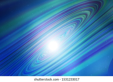 Light BLUE vector template with space stars. Space stars on blurred abstract background with gradient. Pattern for astrology websites.