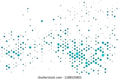 Light BLUE vector template with spots. Colorful illustration with blurred circles in nature style. Pattern of water, rain drops.