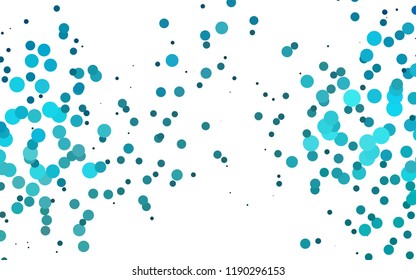 Light BLUE vector template with spots. Blurred bubbles on abstract backdrop with colorful gradient. Pattern for beautiful websites.