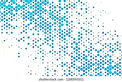 Light BLUE vector template with spots. Colorful illustration with blurred circles in nature style. Template for your brand book.