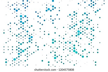 Light BLUE vector template with spots. Colorful illustration with blurred circles in nature style. Template for your brand book.