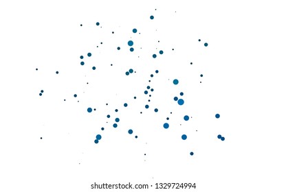 Light BLUE vector template with spots. Illustration with set of shining colorful abstract circles. Design for posters, banners.