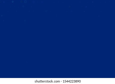 Light BLUE vector template with spots, rectangles. Decorative design in abstract style with circles, rectangles. Completely new template for your brand book.