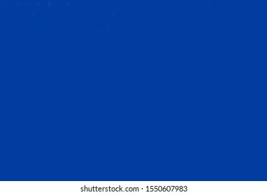 Light BLUE vector template with spots, rectangles. Decorative design in abstract style with circles, rectangles. Completely new template for your brand book.