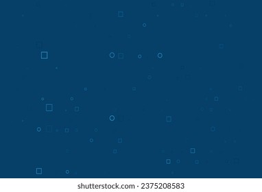 Light BLUE vector template with spots, rectangles. Colorful illustration with circles, squares in nature style. Pattern for ads, leaflets.