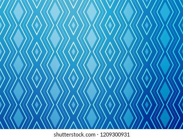 Light BLUE vector template with sticks, squares. Modern geometric abstract illustration with lines, squares. Pattern for business booklets, leaflets.