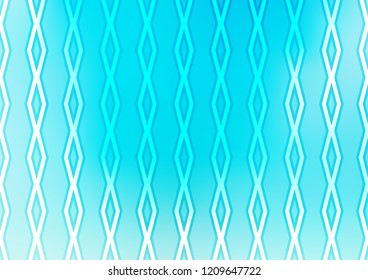 Light BLUE vector template with sticks, squares. Colorful lines, squares on abstract background with gradient. Pattern for ads, posters, banners.