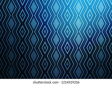 Light BLUE vector template with sticks, squares. Modern geometric abstract illustration with lines, squares. Pattern for business booklets, leaflets.