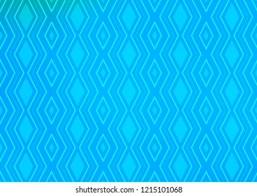 Light BLUE vector template with sticks, squares. Glitter abstract illustration with colorful lines, rhombuses. Pattern for business booklets, leaflets.