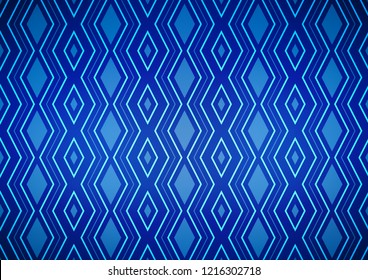 Light BLUE vector template with sticks, squares. Colorful decorative design in simple style with lines, rhombuses. Pattern for business booklets, leaflets.